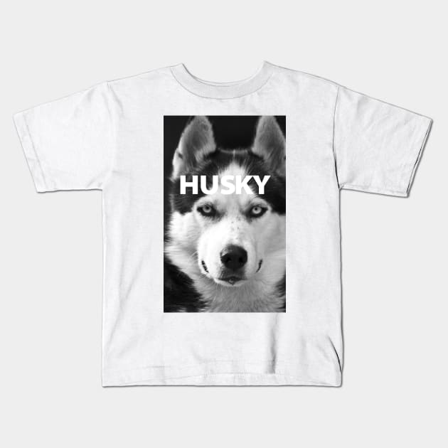 Super Husky Kids T-Shirt by lakshitha99